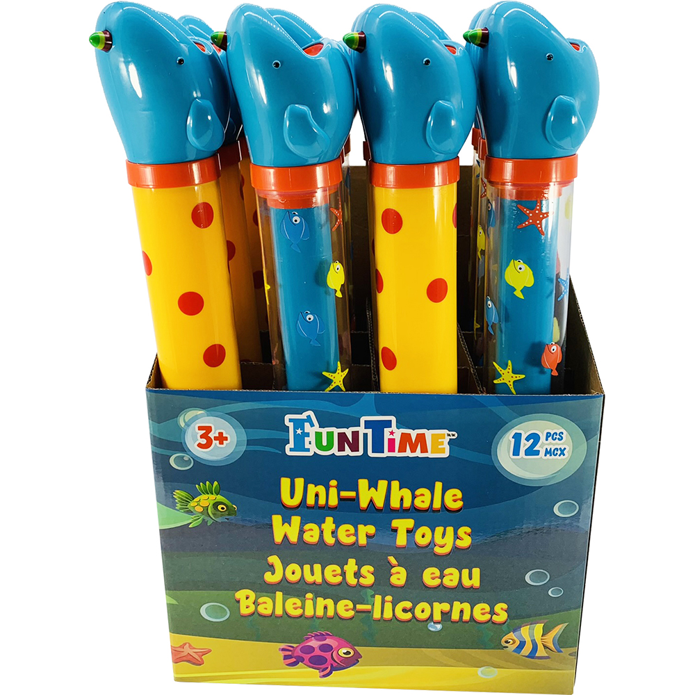 Image Uni-Whale Water Toys, 2 assorted colors, 12 pc Display